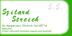 szilard streich business card